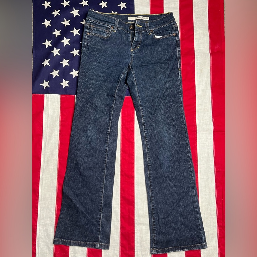 DKNY dark wash Y2K low rise, Bootcut, flair